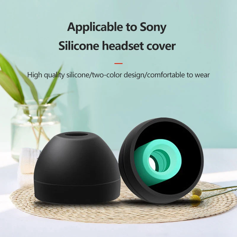 1Pairs Orelha Dicas para Sony WF-1000XM4 de Silicone Macio de Proteção Fones de ouvido Anti-alérgica Tampões de Ouvido Evitar Cair Almofadas Tampa Imagem 0