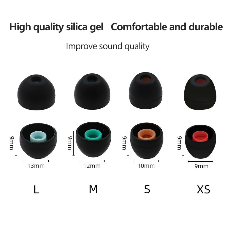 1Pairs Orelha Dicas para Sony WF-1000XM4 de Silicone Macio de Proteção Fones de ouvido Anti-alérgica Tampões de Ouvido Evitar Cair Almofadas Tampa Imagem 3