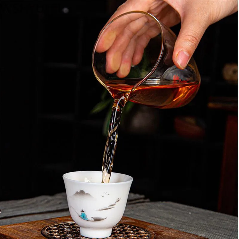 4 pcs Chinês da Porcelana do estilo Xícara de Chá de ChaZhan Anti Escala Artesanal Retro tigela de chá de Cerâmica Master Cup Pessoais Único Copo Imagem 4