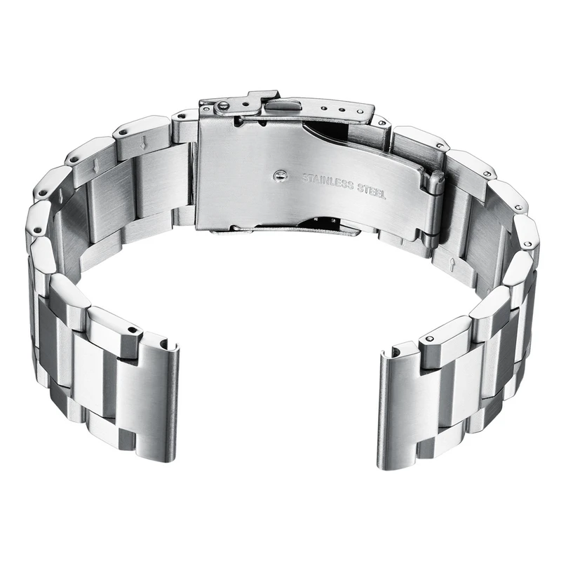 Alta qualidade relógio masculino 22mm de Aço Inoxidável Pulseira Para Relógios Seiko Três esferas de Mergulho de Aço Pulseira de Prata Sólida de Metal Pulseira Imagem 3
