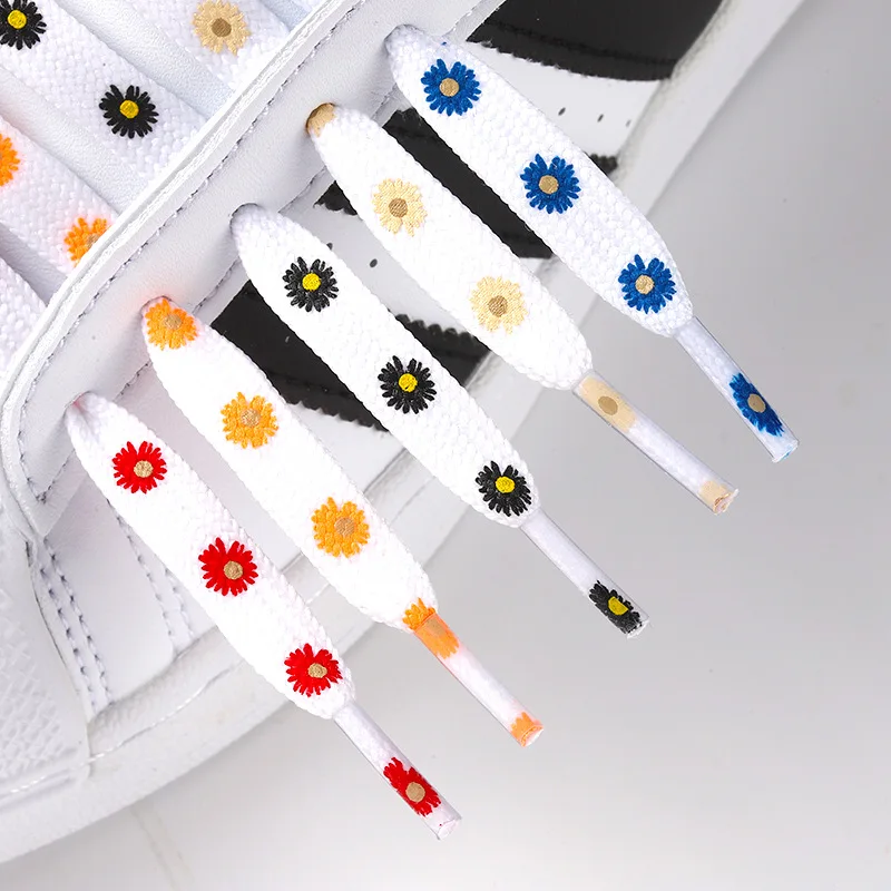 Daisy Cadarços de Cores Criativas de Algodão Televisão Cadarços Adaptação Tênis de Lona Branca Pequena Sapatos Casuais Sapatos de Tênis AJ Alta Imagem 0