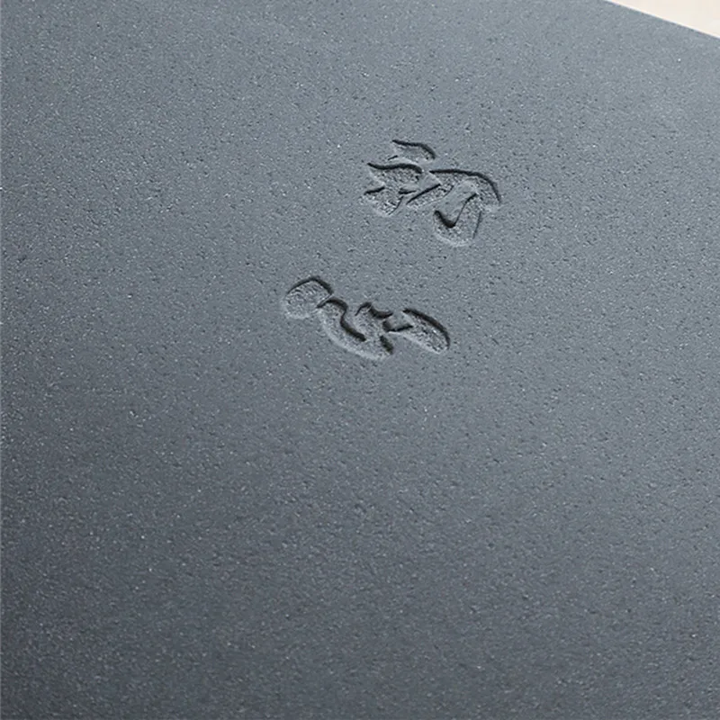 gravado caracteres Chineses bandeja de chá preto de pedra, servindo bandejas invisível de água de drenagem tomada de chá de barco logotipo pessoal suportados Imagem 4