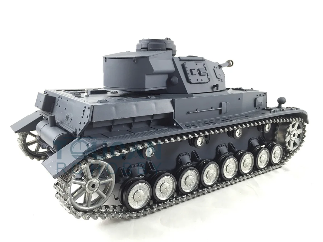 HENG LONG 1/16 Rádio Controlado Tanque 7.0 Personalizado Panzer IV F2 3859 Metal Faixas de Rodas TH17401-SMT4 Imagem 5