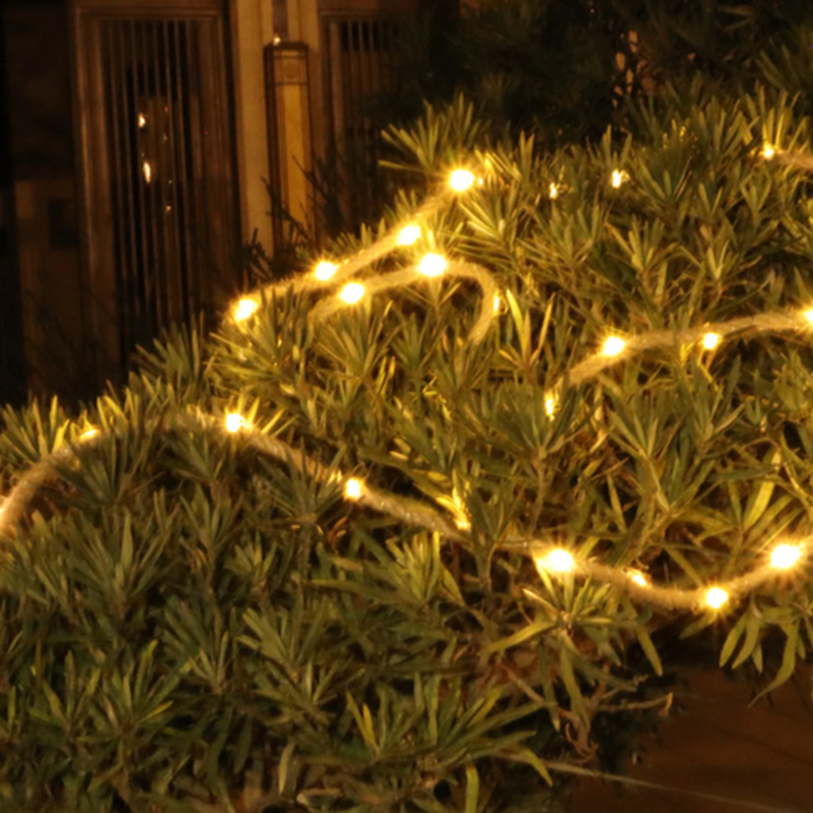 Luz LED String Célula Solar Luzes É Adequado Atmosfera Decoração de Exterior Iluminação de Festa Para Camping Muro do Jardim Fio Lâmpada Imagem 5