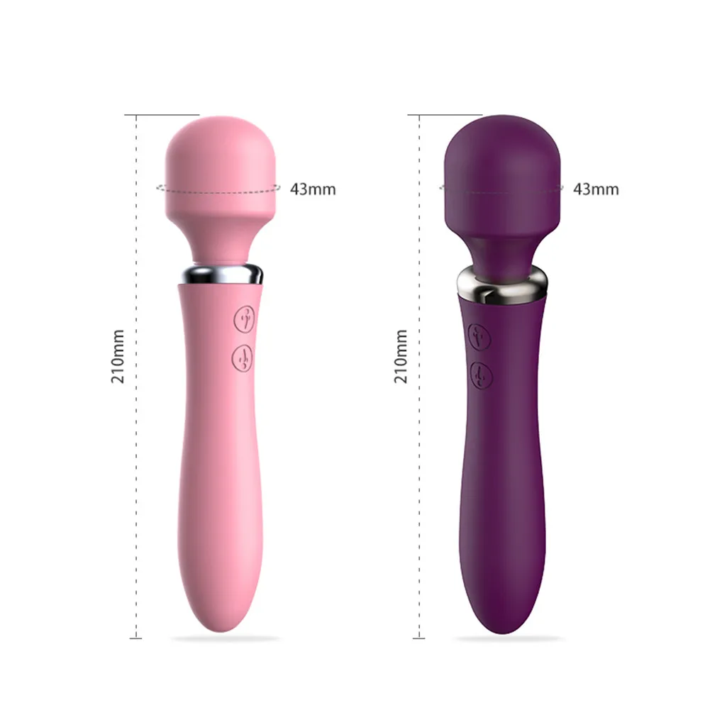 Rotação de 360 Graus 10 de Frequência de Ponto G Vibrador Estimulador do Clitóris Vibrador Brinquedos Sexuais para a Mulher Sex Shop Duplo Vibrador Imagem 1