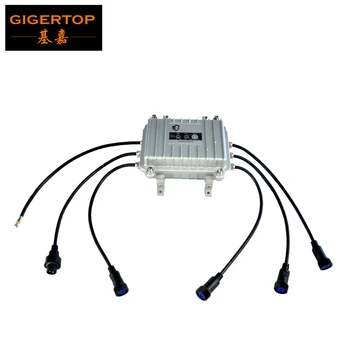 TIPTOP RDM Impermeável Exterior DMX Distritutor DMX512 Divisor de Luz Amplificador de Sinal Divisor de 4 Vias de Saída do Distribuidor