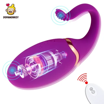Controle remoto sem fio bullet vibrador Estimulador do Clitóris Vibração Vaginal cauda G Spot Massagem Mulher Masturbação brinquedo do sexo