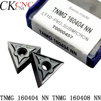 10pcs TNMG 160404 NN TNMG 160408 NN torno CNC de Pastilhas de metal duro