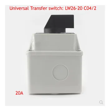 De alimentação de Interruptor de Corte Impermeável Caixa de LW26-20 C04 2 380V Selado Carga de Power-off On-off de Conversão Universal