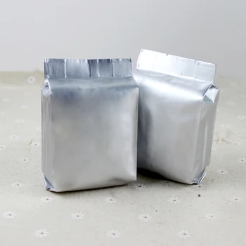 100pcs folha de Alumínio acordeão bolso médio selo saco de frutos secos de comida chá e café vedação saco de 0,2 mm de espessura(duas camadas)