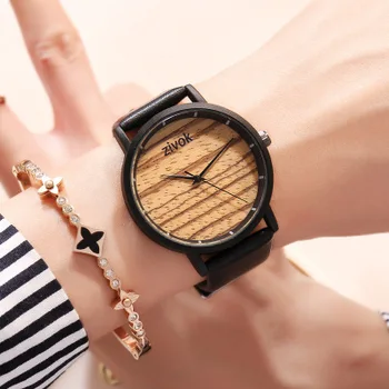 Marca de topo Nova Moda Mulheres Simples Relógios de Senhoras Casual de Couro Relógio Quartzo Feminino Relógio Impermeável relógio de Pulso