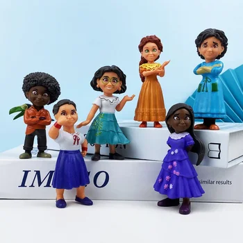 6Pcs/set Disney Encanto Plástico Figura de Ação do Partido Modelo Encanto do homem-Aranha Ornamentos Crianças Bolo de Aniversário, Decoração de Brinquedos
