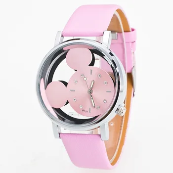 montre dame 2020 Nova Moda dos desenhos animados das Mulheres Relógio de quartzo relógios pulseira de Couro de Cabrito relógio de pulso da menina Dom Relógio Feminino