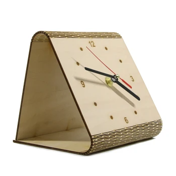 O Flex Relógio de Tempo DIY Simples Relógio de Mesa Moderna Mesa-de-Cabeceira de Madeira Relógio Personalidade Tabela Decorativos