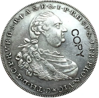 1790 alemão 1/2 Conventionsthaler cópia moedas