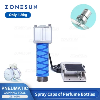 ZONESUN ZS-YGP1 Pequeno Manual Frasco de Perfume de Vedação Máquina de Nivelamento Pulverizador de Crimpagem Ferramenta de Prensagem