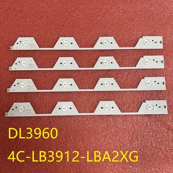 Kit de 4pcs DIODO emissor de luz de fundo da barra Para TOSHIBA DL3960 Dl3960 4C-LB3912-LBA2XG