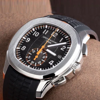 Relógio Masculino Novo Black Mens Quatrz Relógios de Desporto Masculino Relógio Marca de Topo Luxo Impermeável 316L de Aço AAA de Quartzo de Pulso