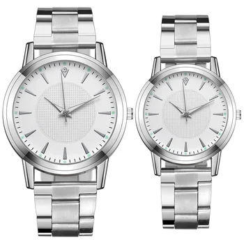 Luxo Casal de Relógios Para os Amantes de Quartzo relógio de Pulso Elegantes, Homens de Negócios Assistir a Mulher de Relógios Tira Preta do Relógio relógio masculino