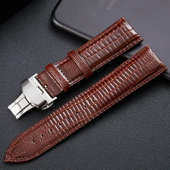 impermeável relógio novo cinto preto marrom watchbands pulseira de couro genuíno faixa de relógio de 16 de 18mm 20 22 mm acessórios assistir pulseira