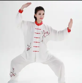 Chinês Tai Chi Roupas de Mulheres da Primavera de Artes Marciais de Desempenho do Vestuário de Tang Terno