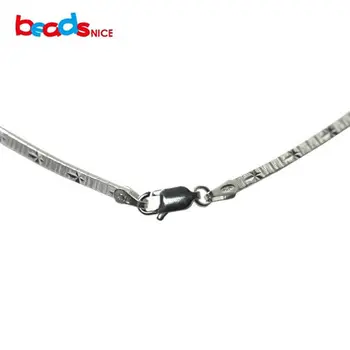 Beadsnice 16inch que chocker colar de prata esterlina da jóia italiana colares atacado elegante pura prata 925 colar para mulheres