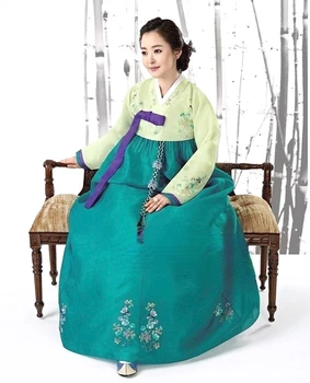 Mulheres Hanbok coreano Original Importado Tecido Tradicional Hanbok para a Noiva e o Noivo, a Mãe de