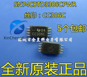 30pcs novo original SN74CBTD3306CPWR TSSOP8 de tela de seda CC306C lógica de chaveamento de sinal de