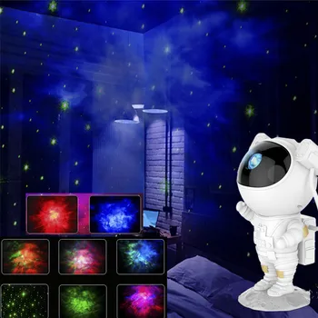 USB Galaxy Star Projetor Céu Estrelado da Noite de Luz Astronauta da Lâmpada de Casa, Decoração de Quarto a Decoração do Quarto Decorativas Luminárias Presente