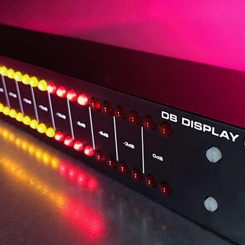 Amplificador de Áudio da Música Espectro Dupla 40-segmento LED Estéreo Controle de Volume Indicador de Nível de Exibição
