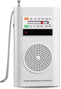 Rádio AM FM, Bateria Operado por 2*AA Portátil de Bolso de Rádio com Melhor Recepção