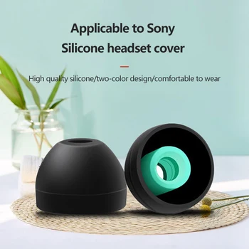 1Pairs Orelha Dicas para Sony WF-1000XM4 de Silicone Macio de Proteção Fones de ouvido Anti-alérgica Tampões de Ouvido Evitar Cair Almofadas Tampa