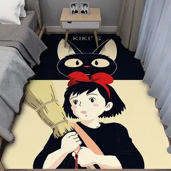 Bonito dos desenhos animados Serviço de entregas da Kiki Totoro Porta tapete Tapete Tapete em Carpete do Quarto Capacho antiderrapante, Tapete de desenhos animados Presentes