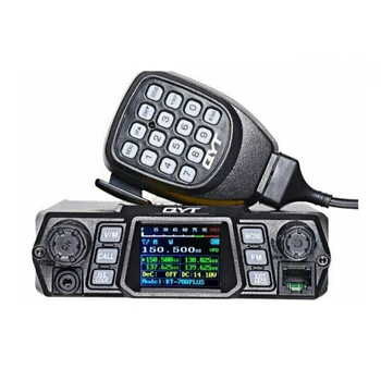 QYT KT-780PLUS 75W UHF ou 100W VHF Banda Dupla Quad Espera Walkie Talkie DTMF Carro Presunto Móvel de Rádio Transceptor Frete Grátis