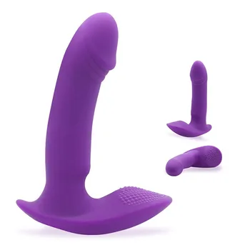 Suave Silicone Real Vibrador Pênis Plug Anal vibrador de ponto G de Próstata massageador vibrador de silicone plug anal brinquedos sexuais para Adultos