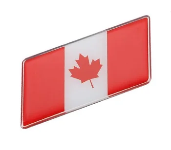3D Auto Canadá Bandeira Fender Emblema Emblema Carenagem da Motocicleta Decalques Adesivo de Carro Acessórios
