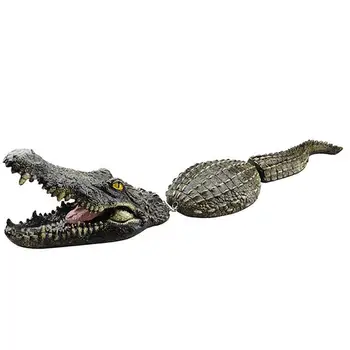 Flutuante Jardim Crocodilo Ornamentos Animal Estatueta Artificial de Decoração para a Casa
