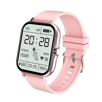 Full-screen Toque em Bluetooth compatível Adulto Inteligente Relógio de Fitness Tracker Esportes Relógio Monitor Cardíaco Monitor de Pressão Arterial