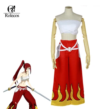 Rolecos Anime De Fairy Tail Cosplay Traje Erza Scarlet Cosplay Do Traje Da Marca JapaneseUnisex Traje De Halloween