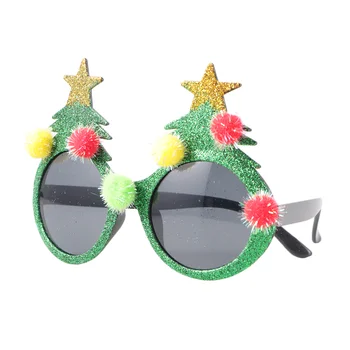 Natal Óculos Óculos Árvore Partycostume Óculos De Santa Férias Novidade Cosplay De Óculos De Armação Prop Adereços Engraçados Estande Noel
