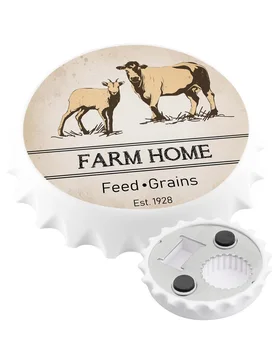 Vintage Farm Animal Vaca, Ovelha Retro Criativo Cerveja De Garrafa, Abridor De Ímã De Geladeira Em Casa De Decoração, Acessórios De Cozinha Ferramenta Gadgets