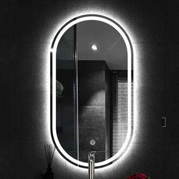 Luz de Grandes Maquiagem Espelho Decorativo de Parede Estética Cabeleireiro em Pé de Corpo Inteiro Espelho do Banheiro Espelhos de Decoração de Casa de YX50DM