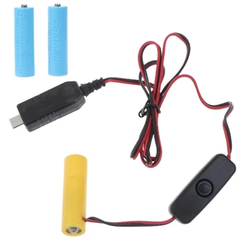 USB C-Tipo C Fonte de Alimentação Adaptador para Pilhas AA Substituir 3 Pilhas AA para Brinquedos