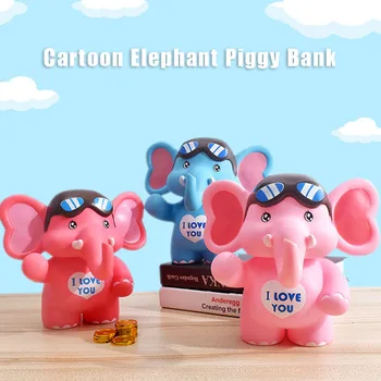 Cartoon Elefante Bonito cofrinho de Dinheiro de Caixas de Armazenamento de Brinquedos de Decoração de Casa de Poupança de Dinheiro de Caixa Crianças Porquinho mealheiro 2020 QUENTE