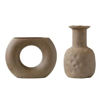 Vaso de cerâmica de Jardinagem Vaso Ornamentos de Cerâmica Vaso de Flor para o Escritório Home Sala ambiente de Trabalho Presente