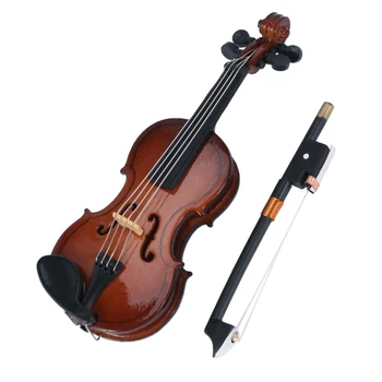 Presentes Música de Violino Instrumento Réplica em Miniatura com caixa
