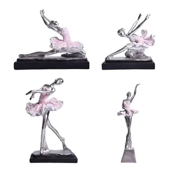 Moderno Bailarino Estátua Elegante Lembrança Collectiom Bailarina Escultura para a Sala de ambiente de Trabalho do Office Bookshelf Decoração