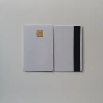 5pcs/10pcs em Branco do Cartão do PVC com SLE4428 4428chip+magnético de Contato de Smart Card de Contato do Cartão de IC