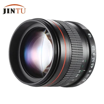 JINTU 85mm F1.Super 8 Manual do Foco Vertical da Lente para Canon EOS T5i T4i T3i T2i rebel t1i XTi XS 750D 5DII 5D3 5DIV 7DII 6DII Câmeras