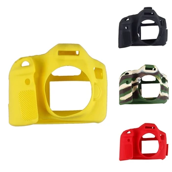 1 Peça de Sacos de Câmera de Proteção do Corpo Caso de Cobertura de Pele Para Canon EOS 60D Câmera Bag duplo Amarelo